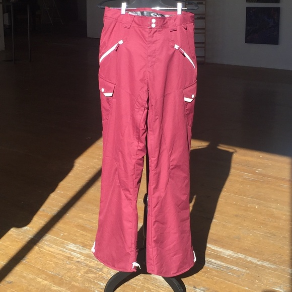 Oakley Pants - Burgundy Oakley XL ski pants
